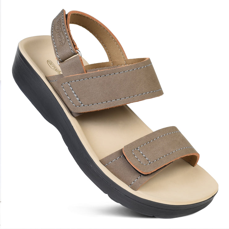 Aerothotic - Renee Adjustable Strappy Comfortable Arch Support Sandals for Women