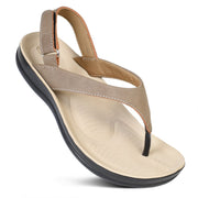 Aerothotic - Verra Soft Toe Post Comfortable Velcro Backstrap Women’s Sandals