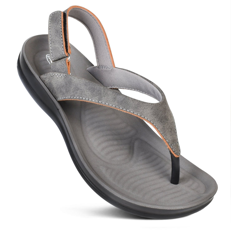 Aerothotic - Verra Soft Toe Post Comfortable Velcro Backstrap Women’s Sandals