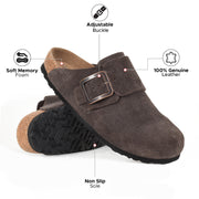 Aerothotic - Atlas Genuine Leather Clogs for Women with Arch Support