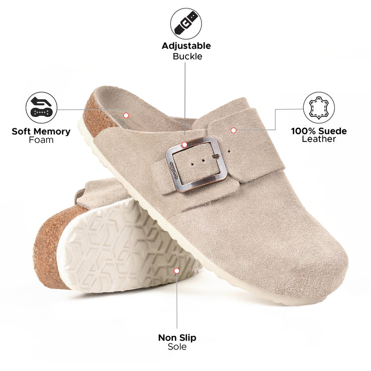 Aerothotic - Atlas Genuine Leather Clogs for Women with Arch Support