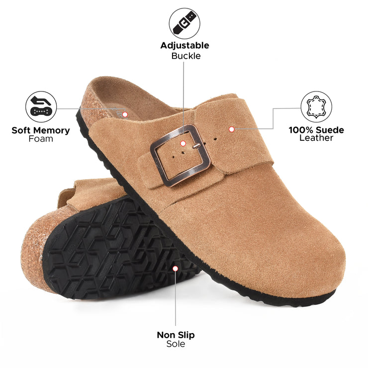 Aerothotic - Atlas Genuine Leather Clogs for Women with Arch Support