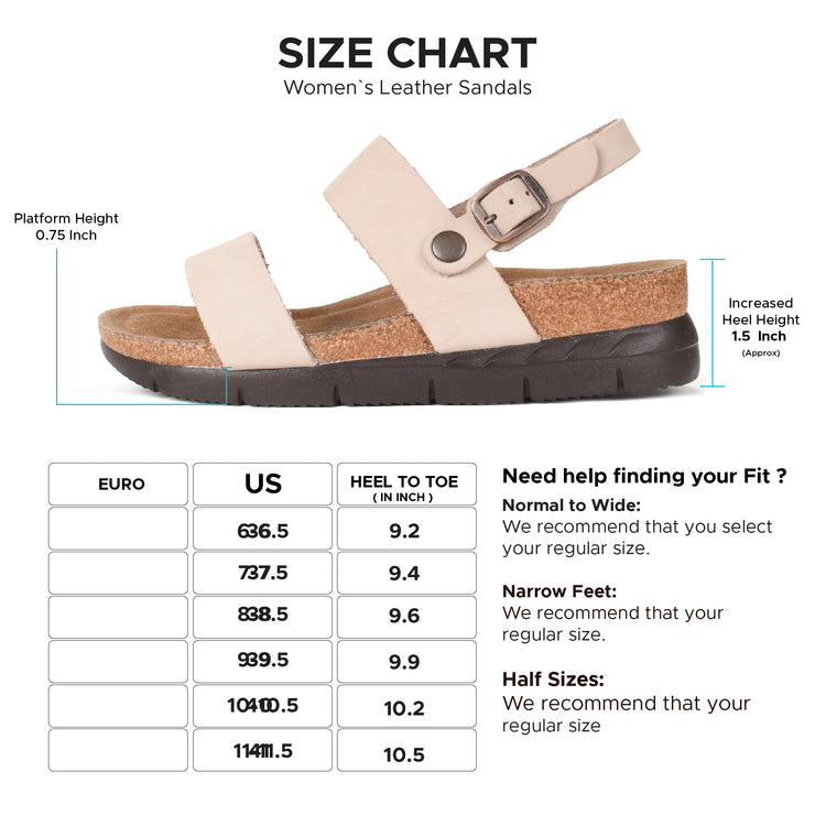 Aerothotic - Tori Casual Non-Slip Comfy Leather Platform Sandals