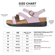 Aerothotic - Ares Comfortable Memory Foam Leather Platform Sandals with Arch Support