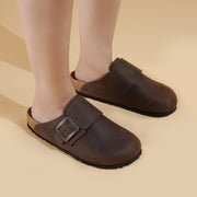 Aerothotic - Dakota Genuine Leather Clogs for Women with Arch Support