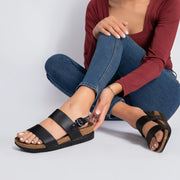 Aerothotic - Tori Casual Non-Slip Comfy Leather Platform Sandals