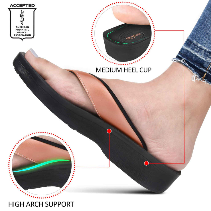 Aerothotic - Fallon Women's Arch Support Flip Flops – Aerothotic: Original  Orthotic Comfort Sandals
